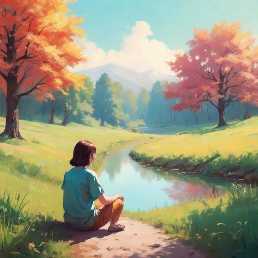 ai amazing lovely relaxing lowfi landscape bright crisp colours clear awesome portrait 2 wide
