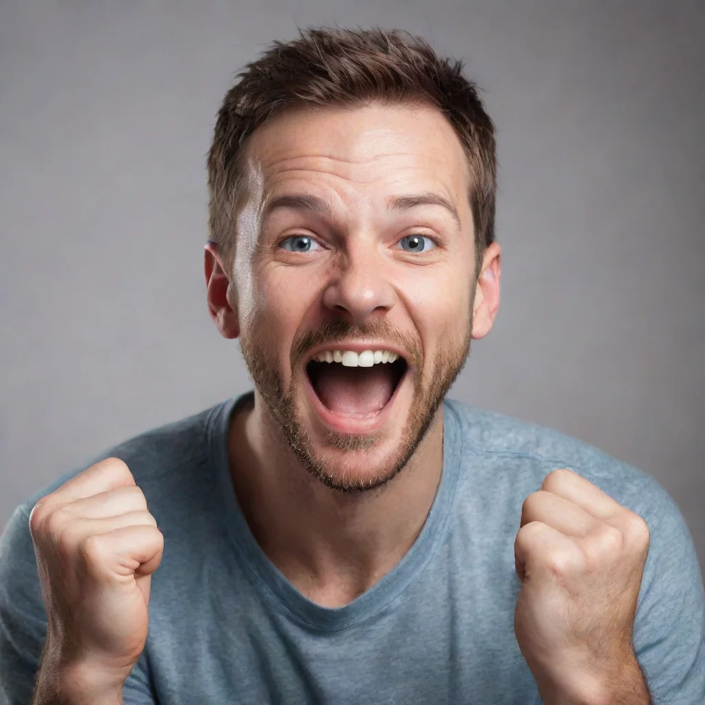  amazing man cheering intense happywonderful detailed asthetic awesome portrait 2