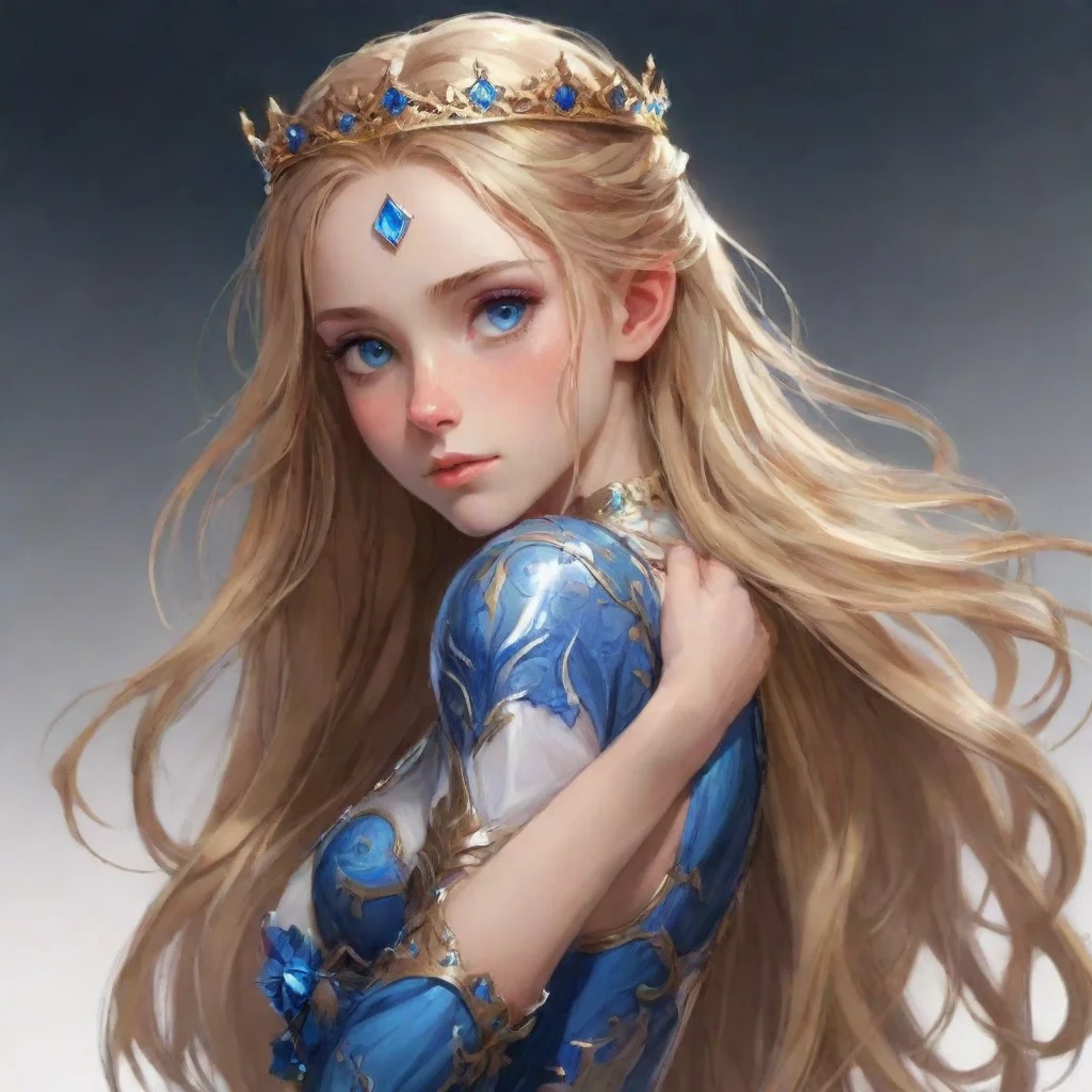  amazing mashle female characterlong hairslimblue eyeshugging lance crowntwo marks awesome portrait 2