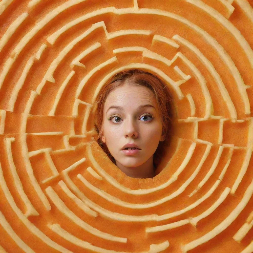 ai amazing maze of a slice of an orange in colorawesome portrait 2