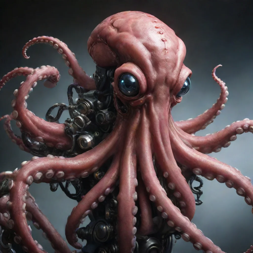 ai amazing mecha octopus awesome portrait 2