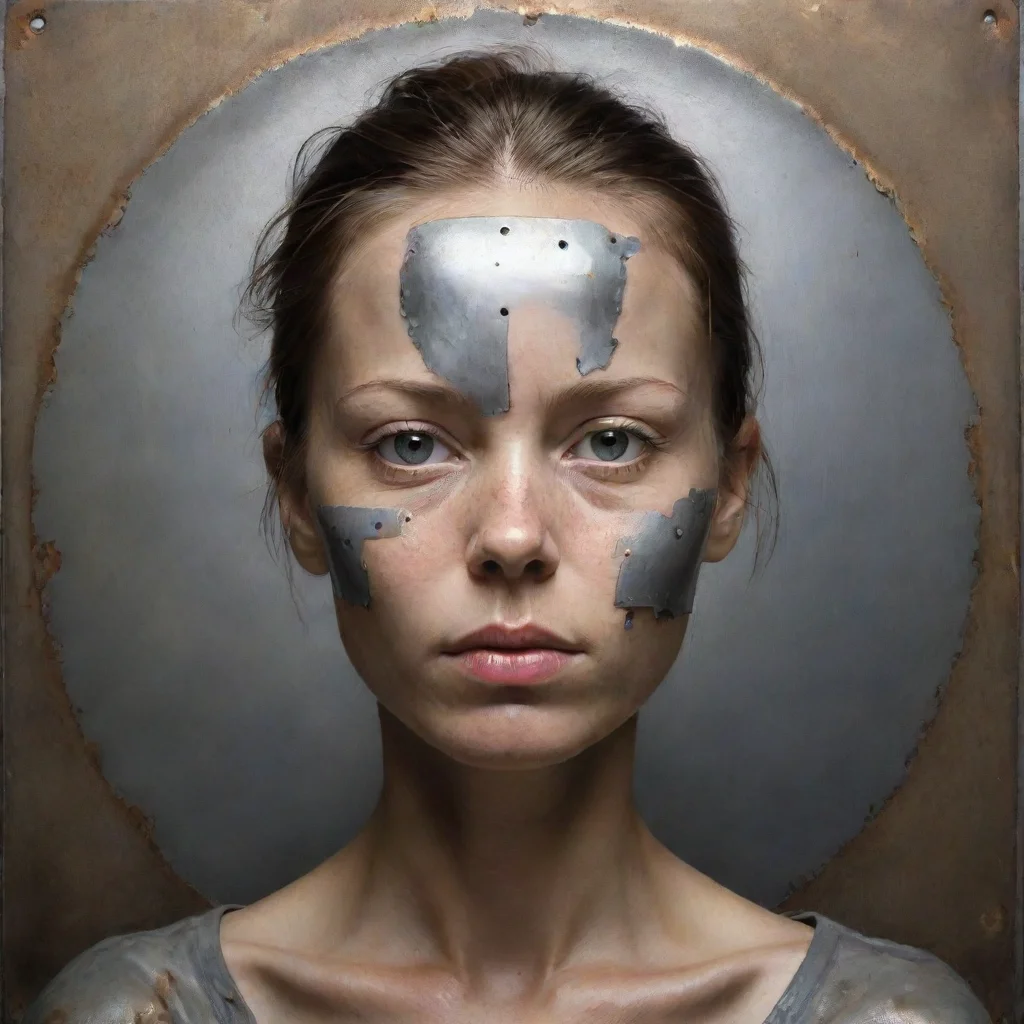 ai amazing metal plates awesome portrait 2