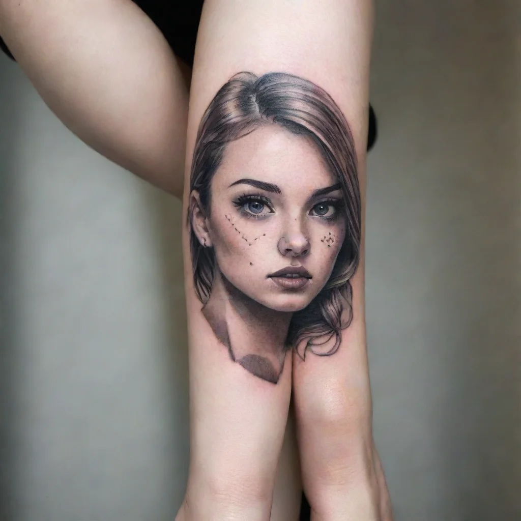 ai amazing mini tattoo fine line awesome portrait 2