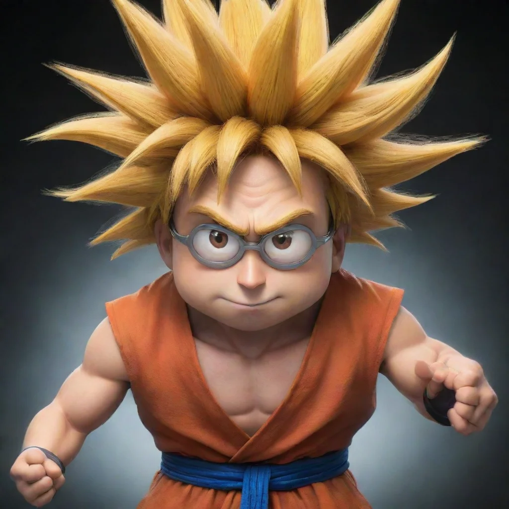 ai amazing minion goku awesome portrait 2 wide