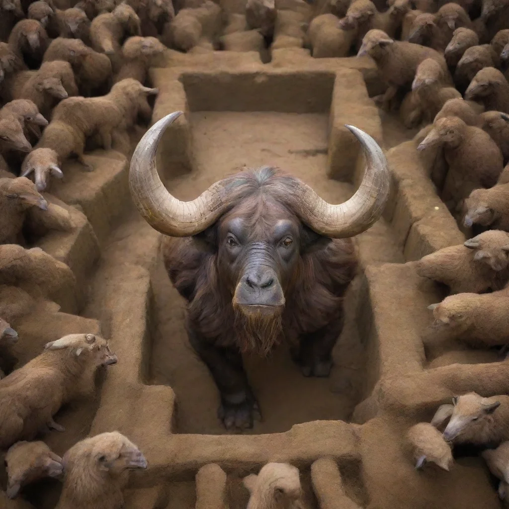ai amazing minotaurs labirinth from birds perspektive awesome portrait 2