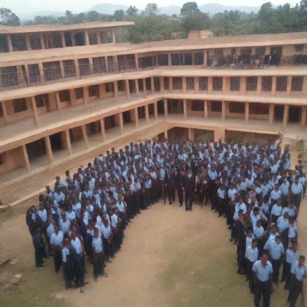 ai amazing modern school of higher education has around 2000 students and three departmentsthe students belong to various d