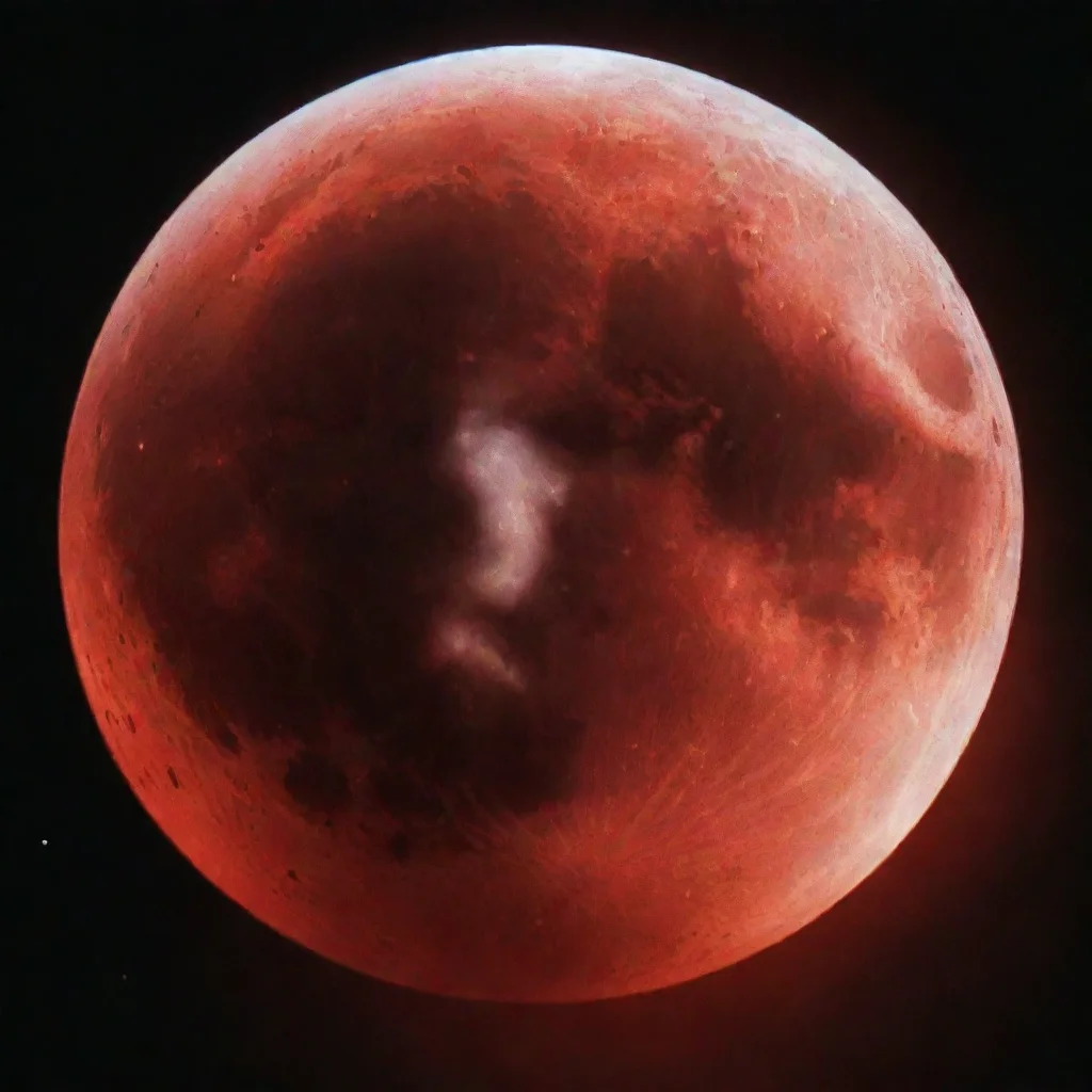  amazing moon red awesome portrait 2