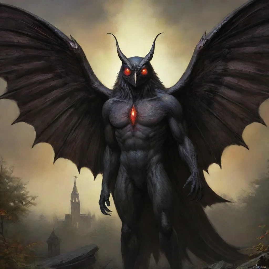 ai amazing mothman awesome portrait 2
