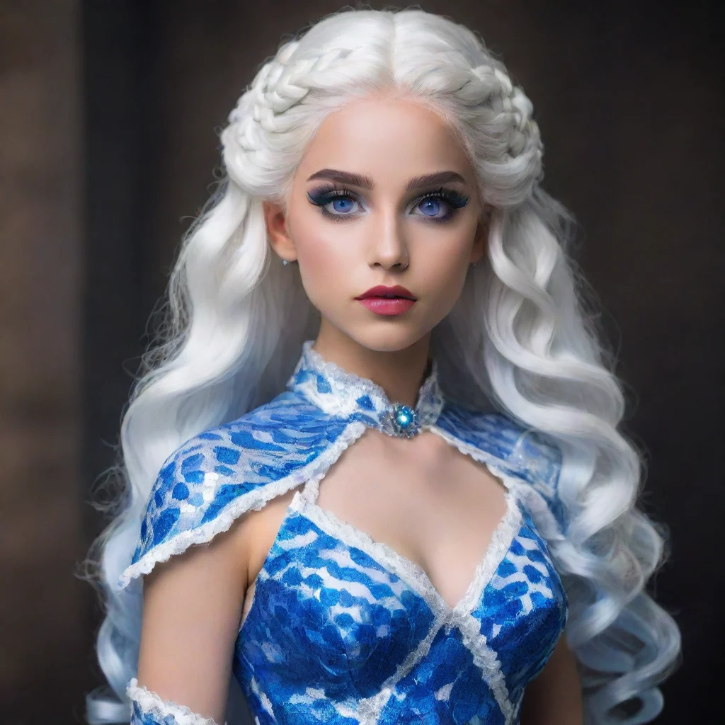 ai amazing mujer targaryenjoven 20 a osojos azulestez blancacabello blancovestido p rpura con escamas de drag n awesome por