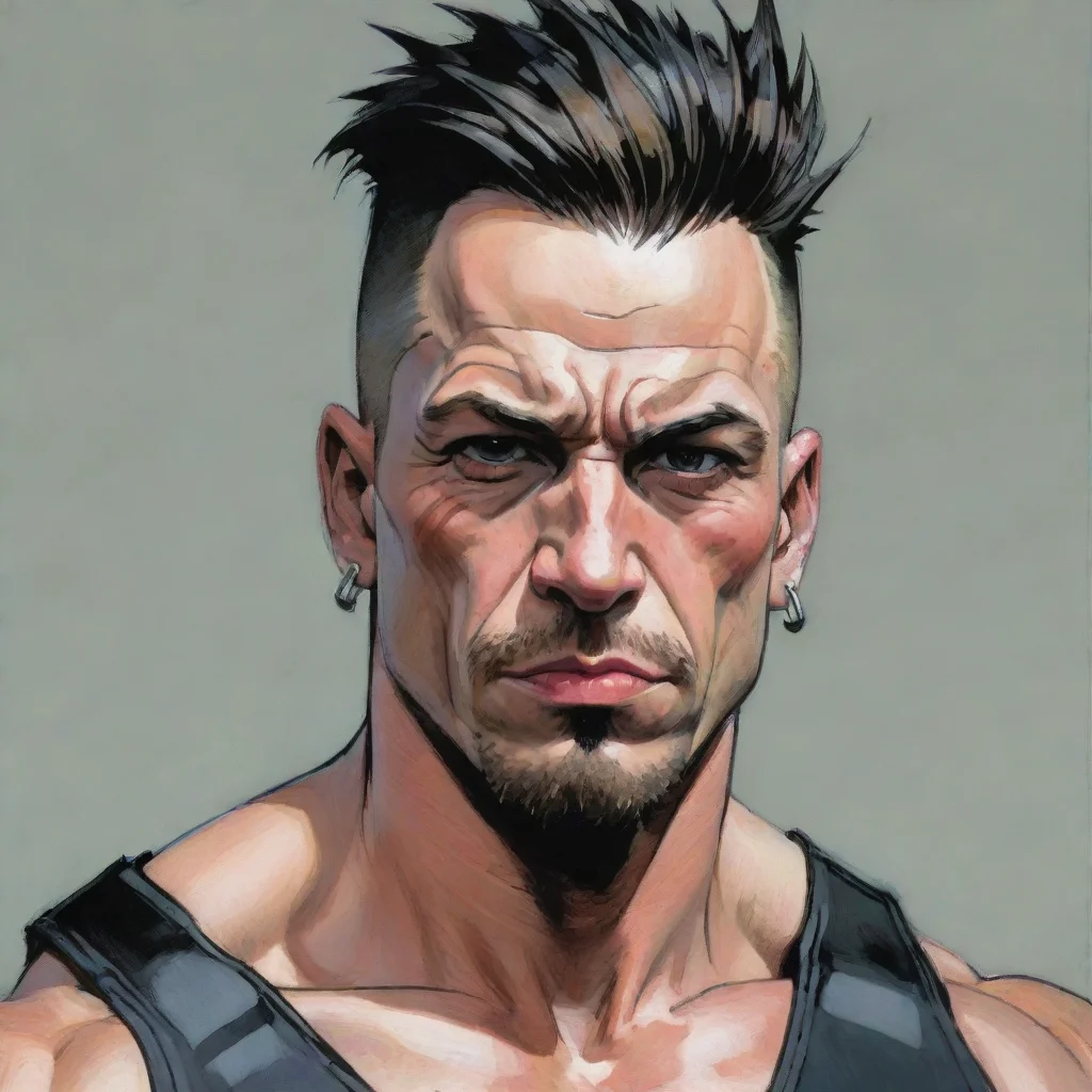 ai amazing muscle punkby greg ruckabold linescoloredjagged edges awesome portrait 2