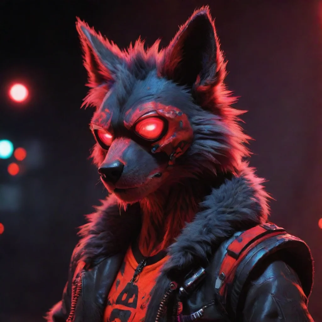 ai amazing neon punkfurryprotogenreddepressed awesome portrait 2