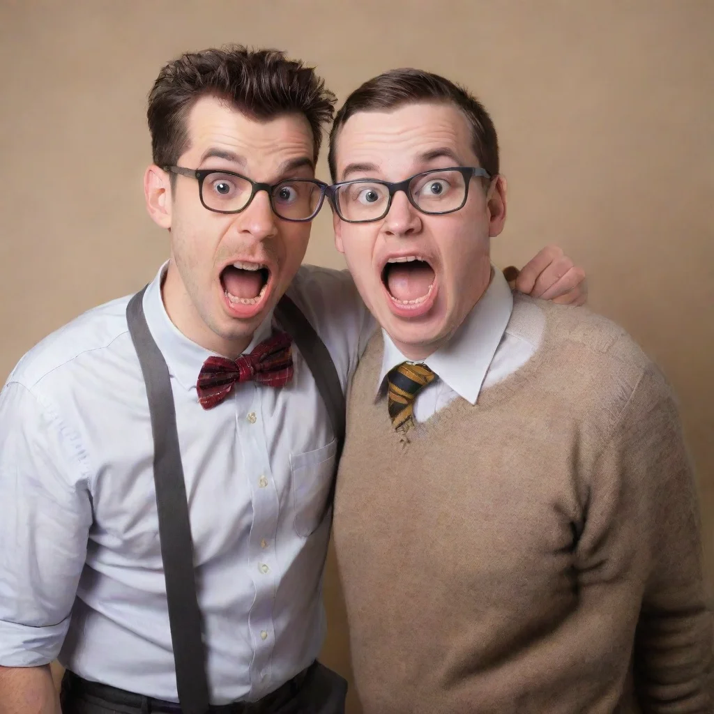 amazing nerd and bully having too much fun awesome portrait 2