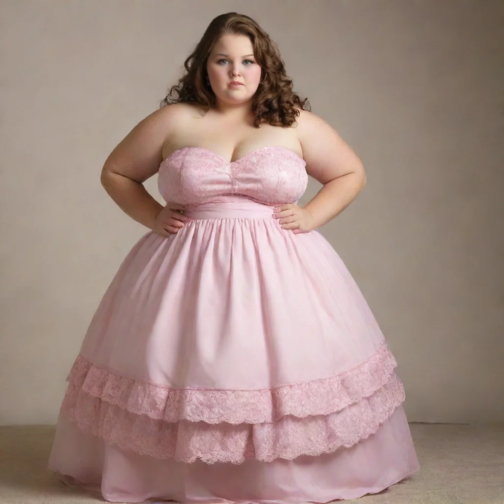  amazing obese girl in dress awesome portrait 2