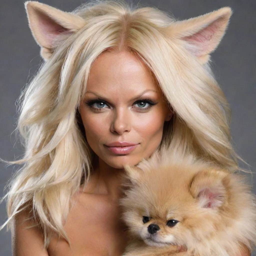 ai amazing pamela anderson as a furry awesome portrait 2