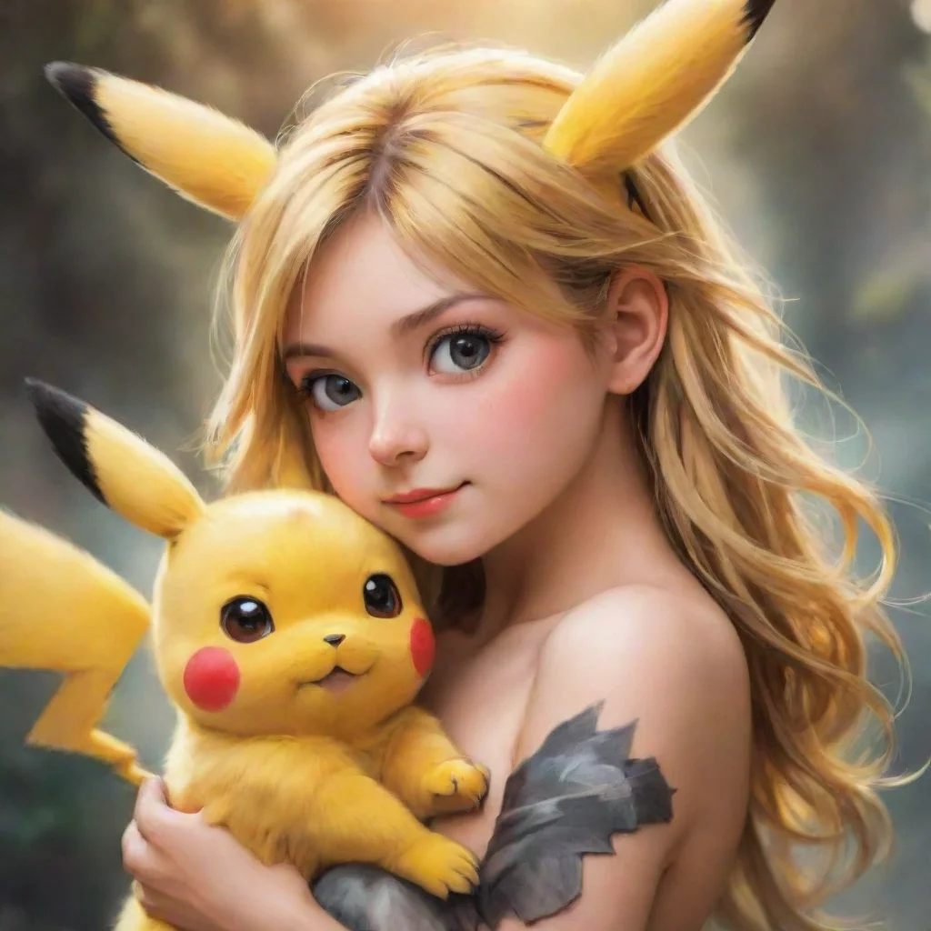 ai amazing pikachu love awesome portrait 2
