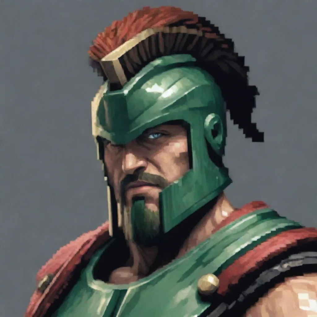 ai amazing pixel art spartan awesome portrait 2