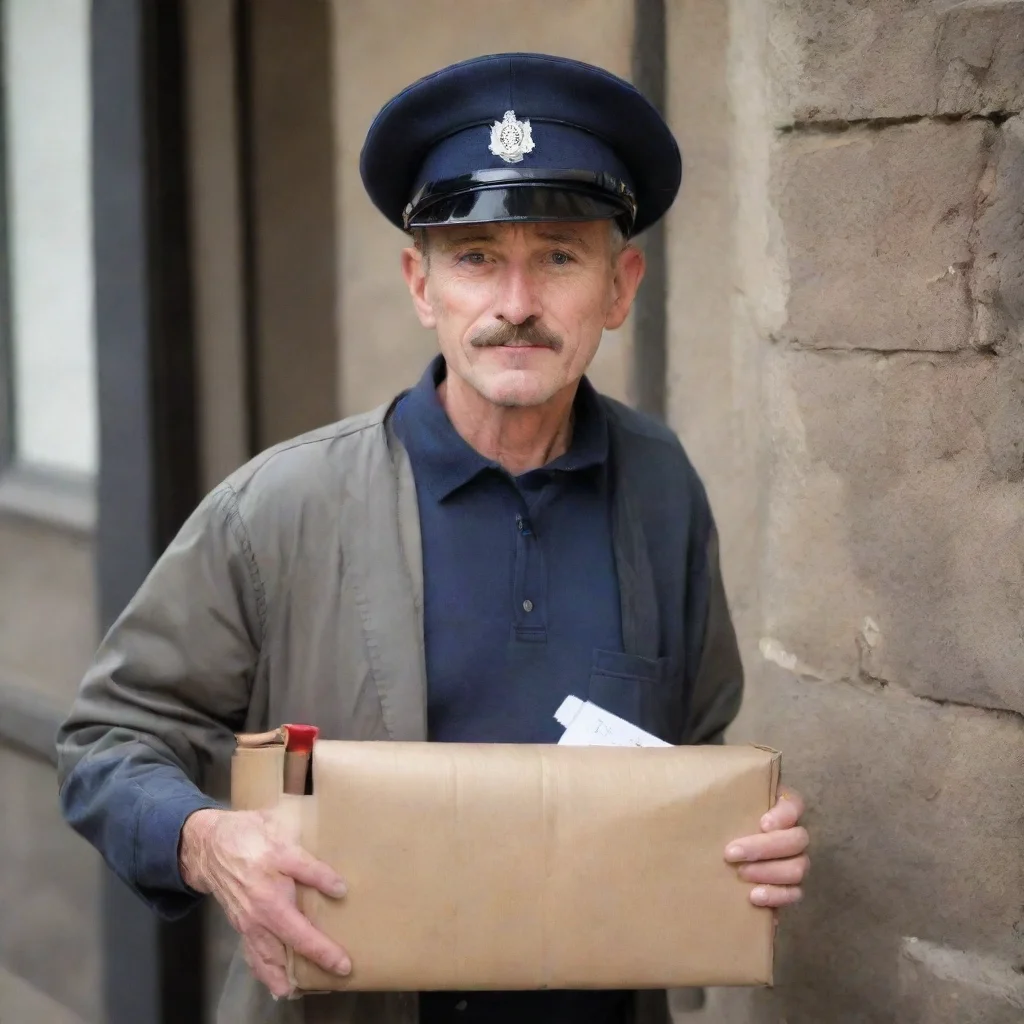 ai amazing postman dropping one mail in the mail box awesome portrait 2