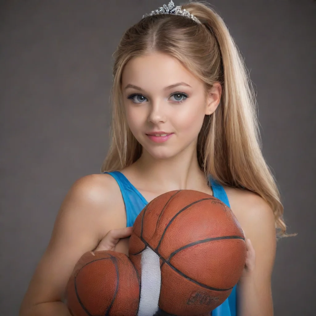 ai amazing princess basketball girl awesome portrait 2