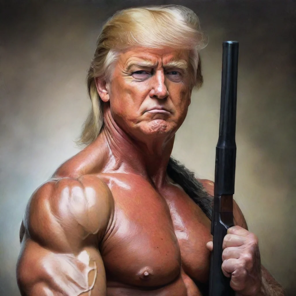 ai amazing rambo trump awesome portrait 2
