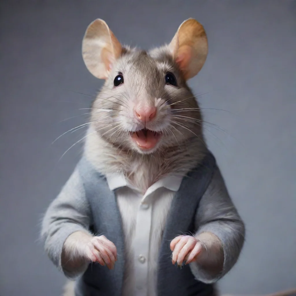 ai amazing rat saying yes yes yesawesome portrait 2