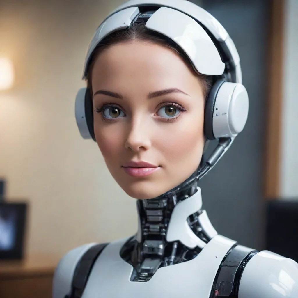 ai amazing receptionist robot awesome portrait 2 wide