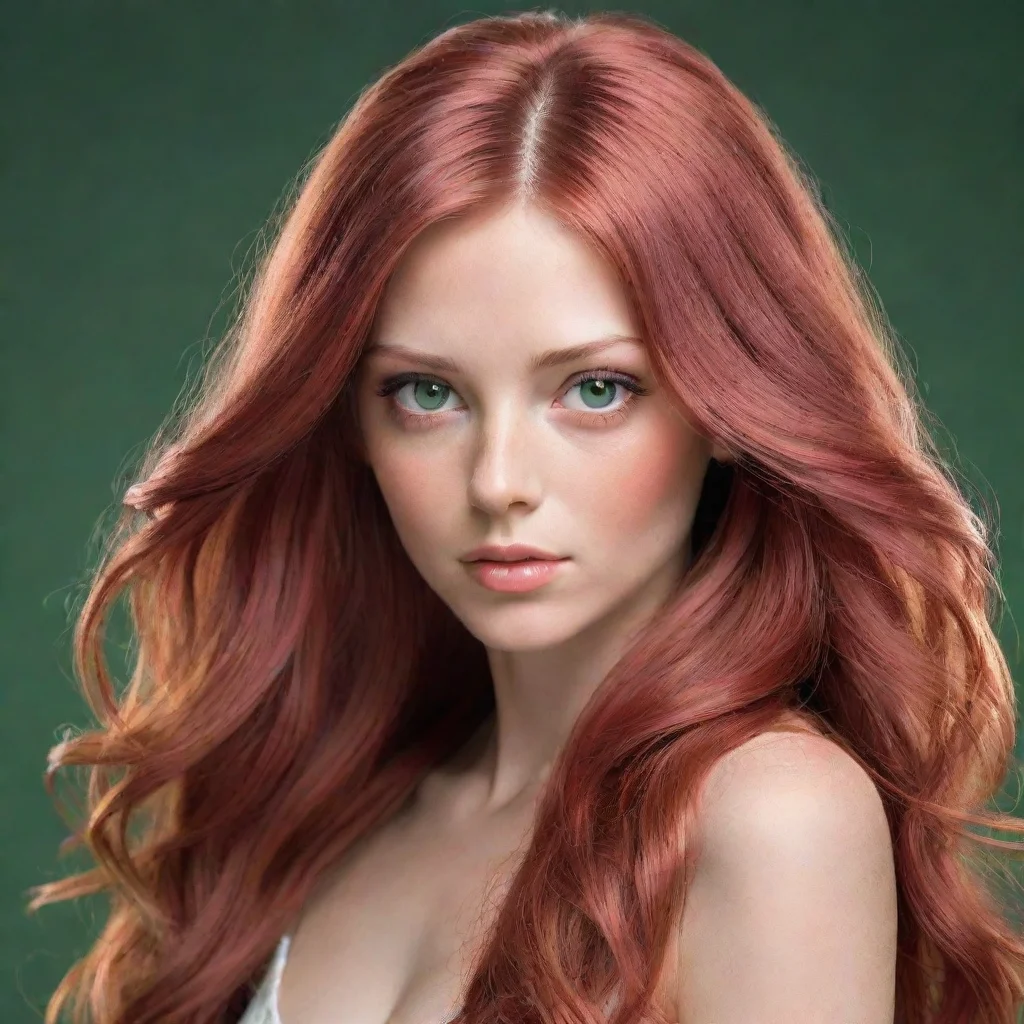  amazing red action appears to be slightly taller than drupeshe has lighttan skingreen eyes and wildly fashionedrose colo