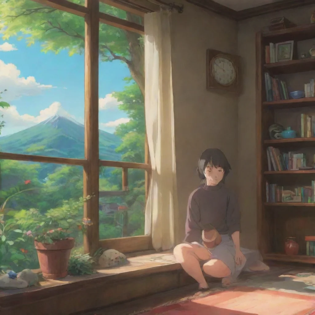 ai amazing relaxing environement studio ghibli calming lowfi calm awesome portrait 2