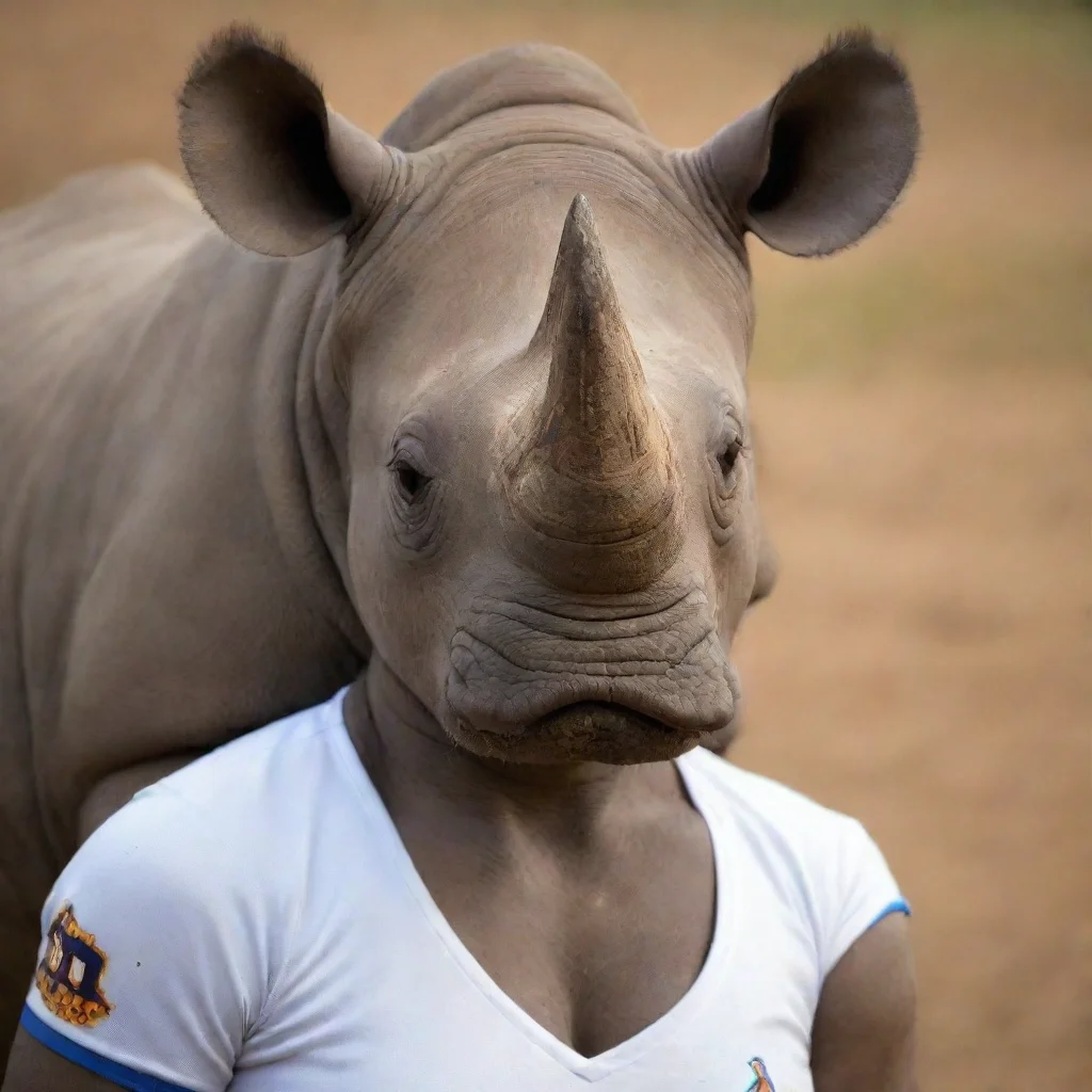ai amazing rhino cheerleaderawesome portrait 2