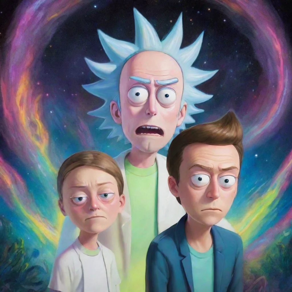 amazing rick and morty awesome portrait 2