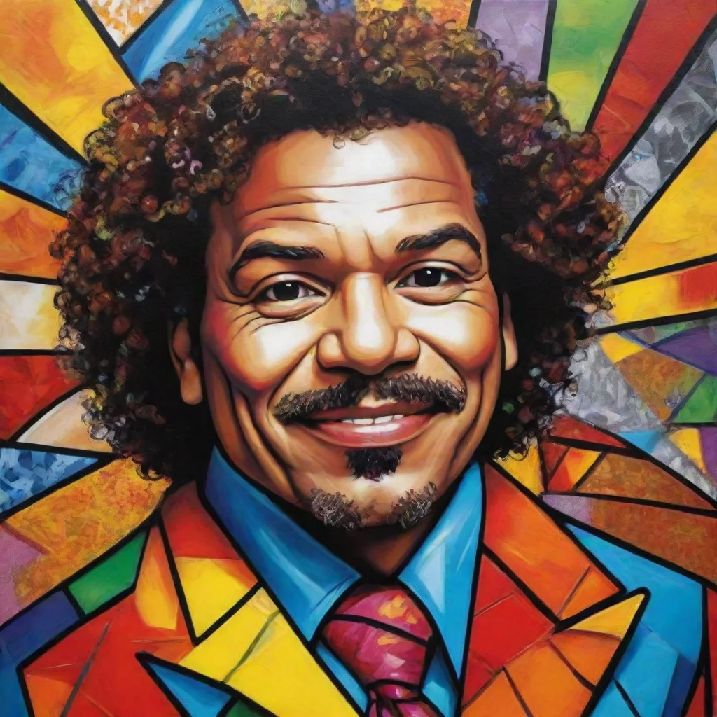 ai amazing romero britto cantante de salsa awesome portrait 2
