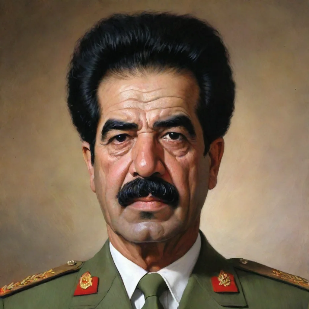 ai amazing saddam hussein awesome portrait 2