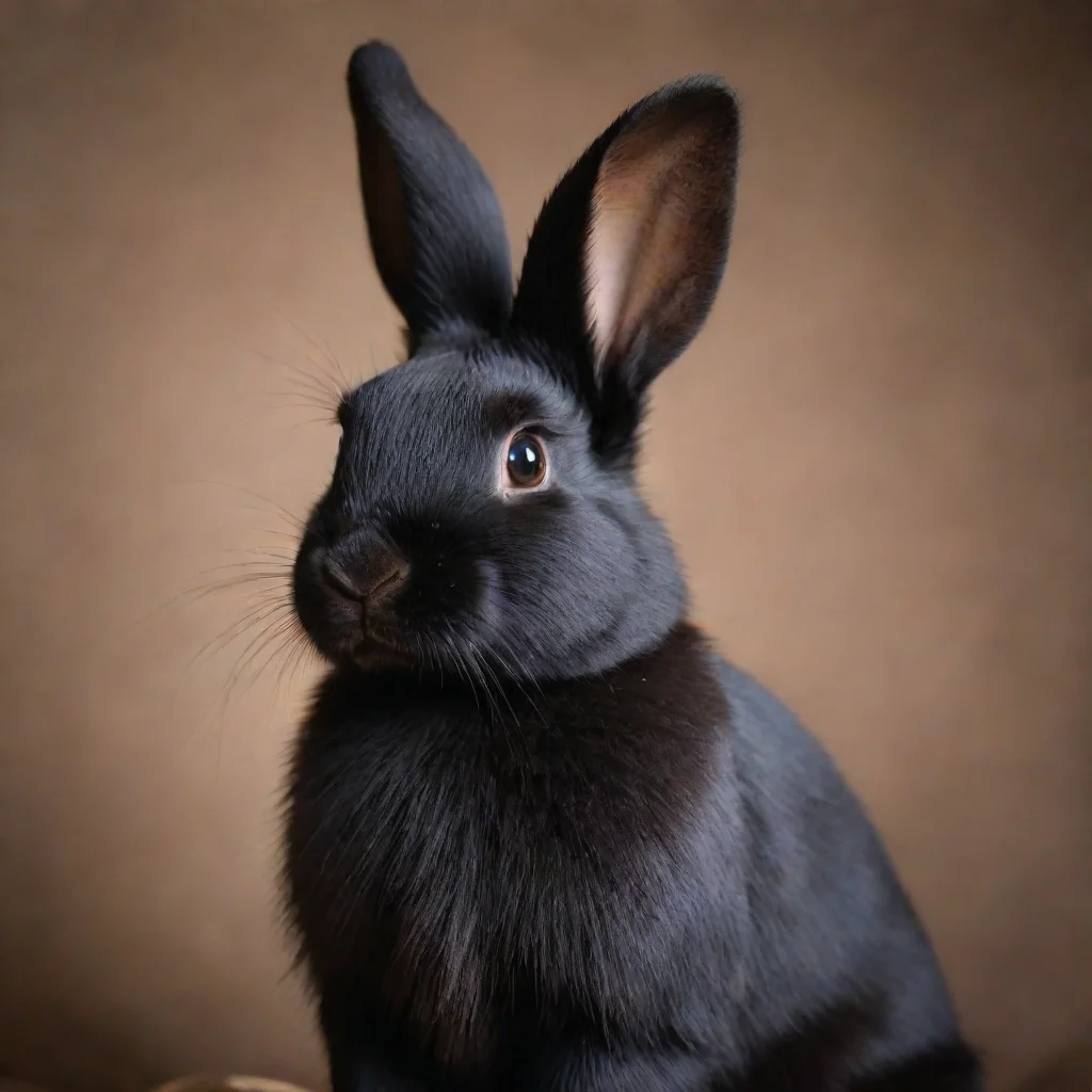  amazing seductive black rabbit mink awesome portrait 2