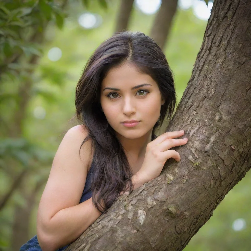 ai amazing sheena resting on a tree awesome portrait 2