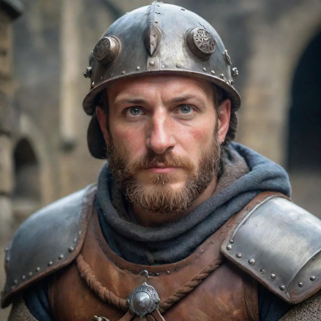 ai amazing short and stocky adventurer with medieval gear and large nose awesome portrait 2