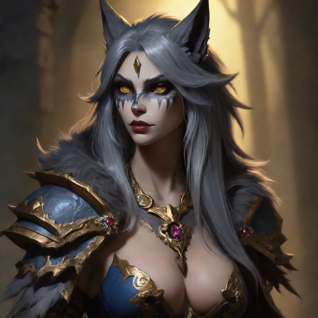 ai amazing sin dorei x worgen awesome portrait 2