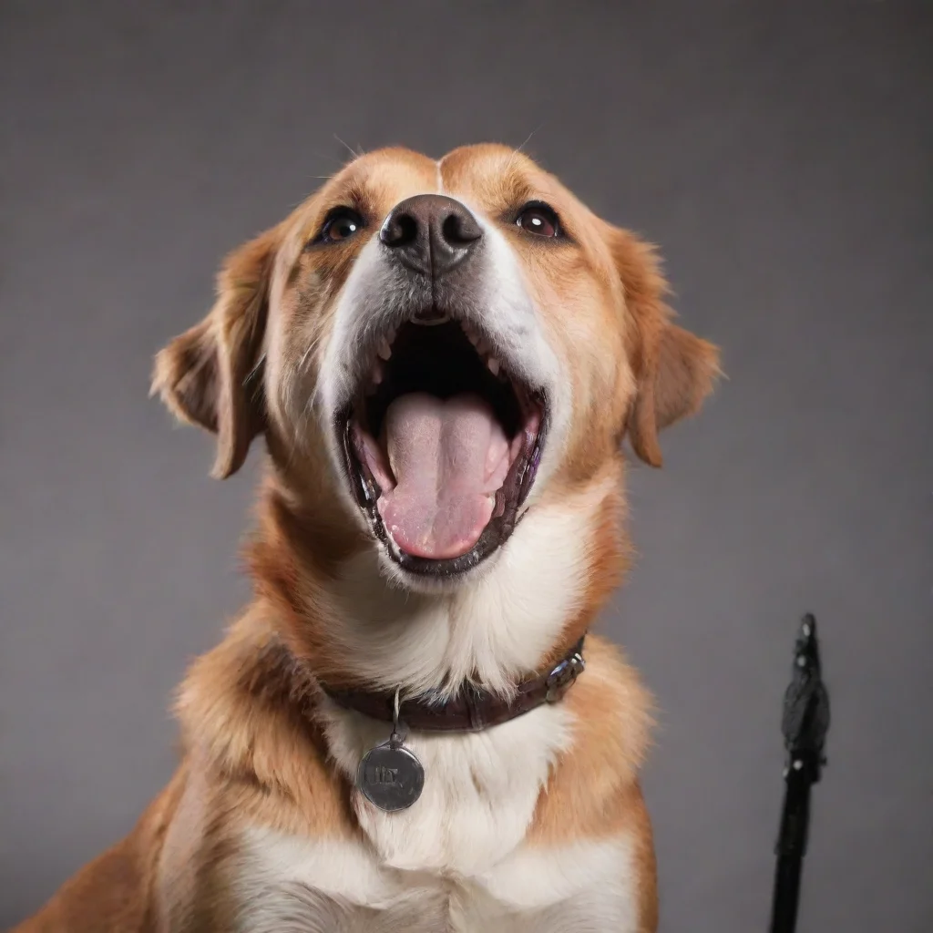 ai amazing singing dog awesome portrait 2