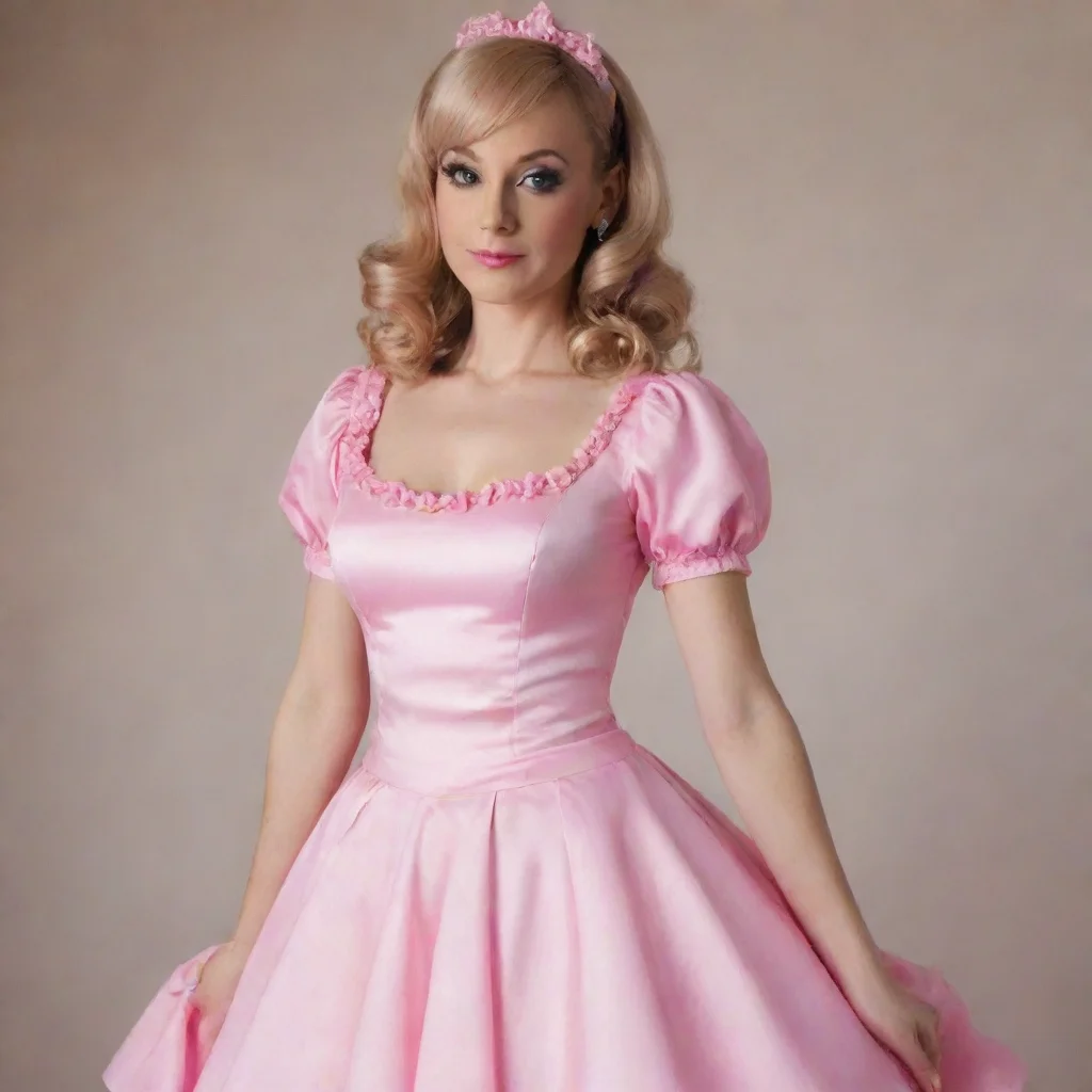 ai amazing sissy pink dress awesome portrait 2