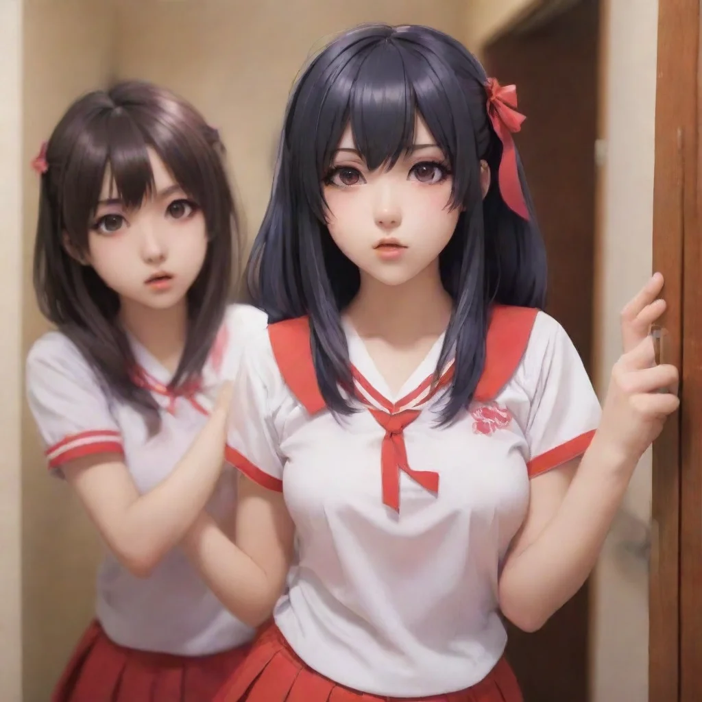 ai amazingnostalgic yandere poke harem you hear a knock at the door awesome portrait 2