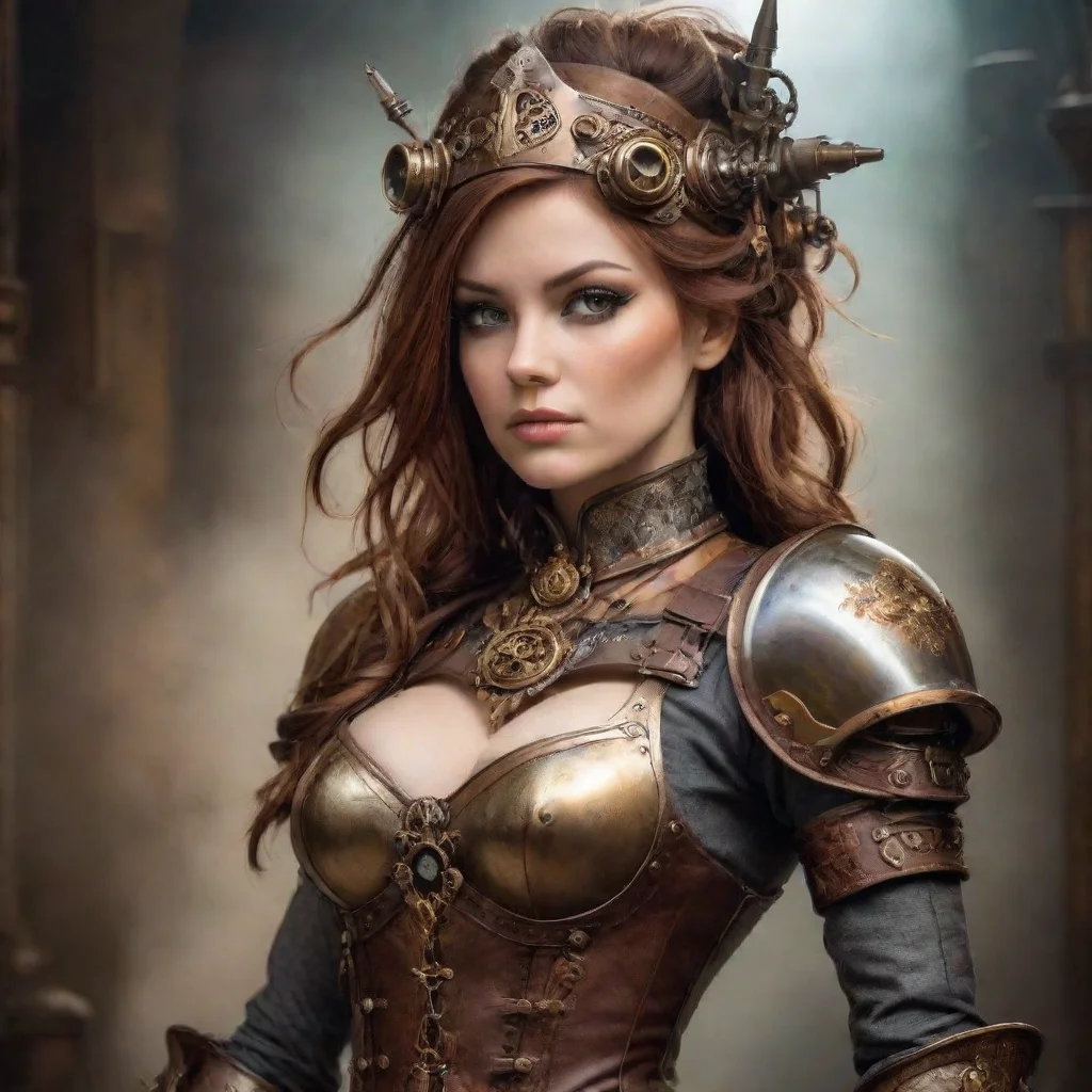 ai amazingsteampunk knight seductive awesome portrait 2