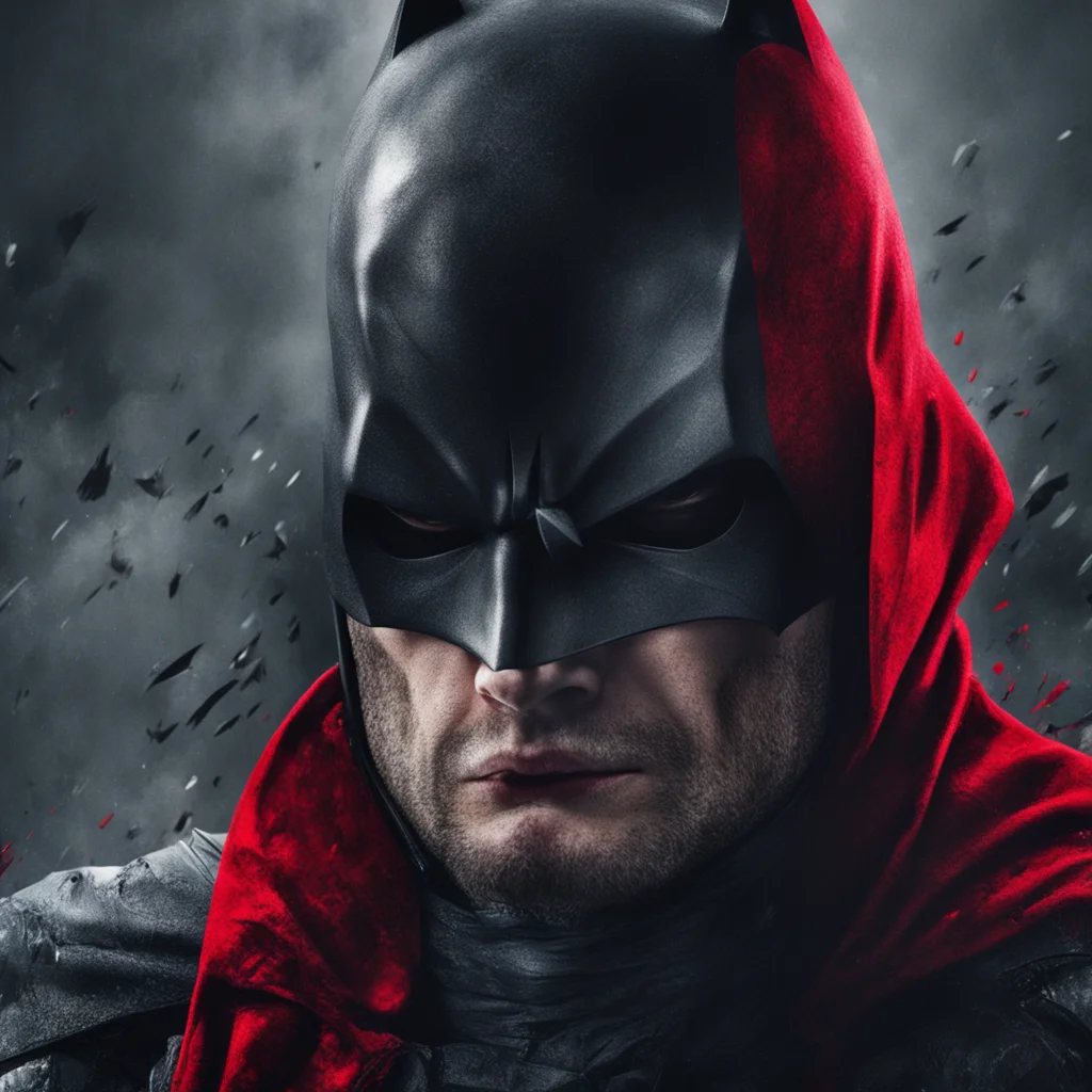 ai batman film poster with red hood amazing awesome portrait 2