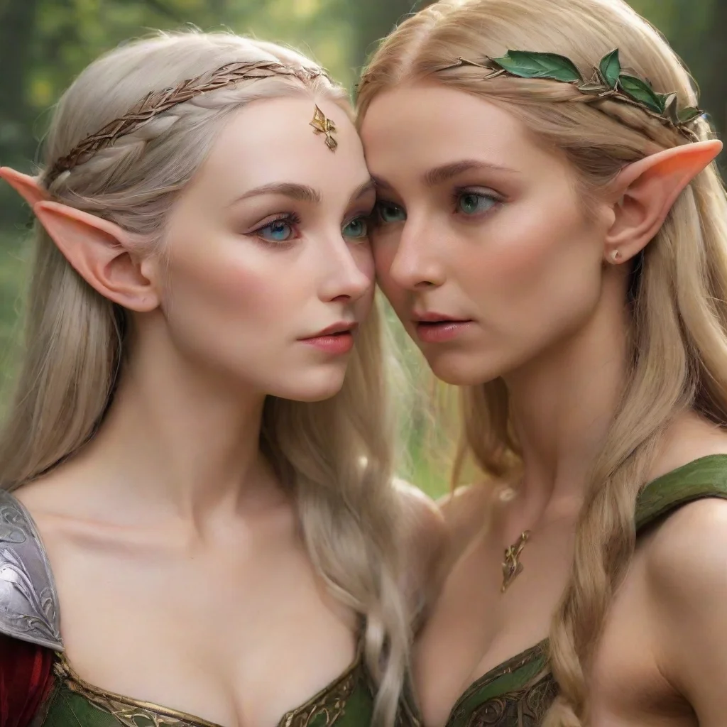 elven princess drools as she stares her lover in love