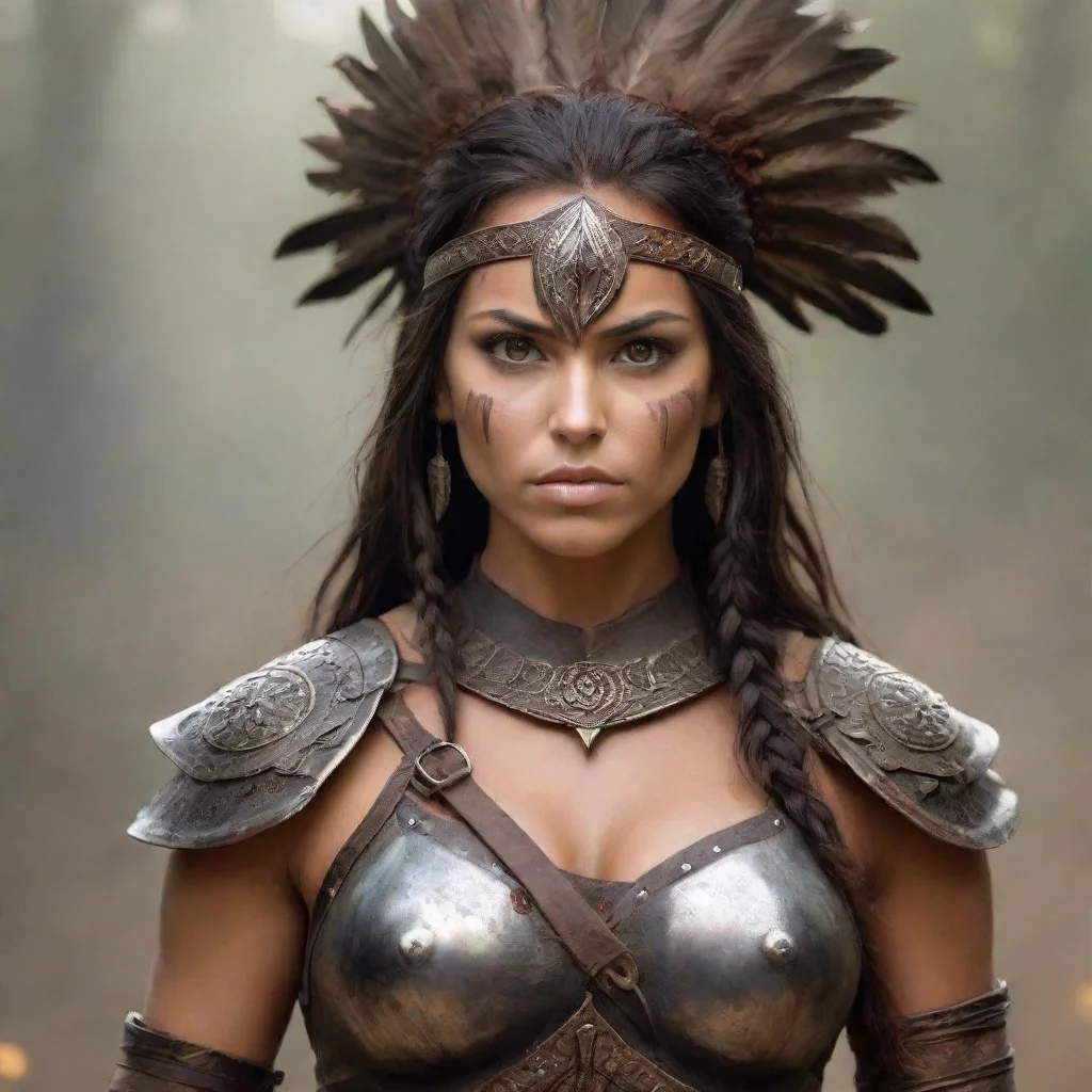 ai female warrior i am a warrior and i am here to protect you