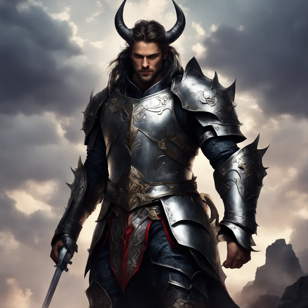 ai handsome knight god demon masculine majestic confident engaging wow artstation art 3