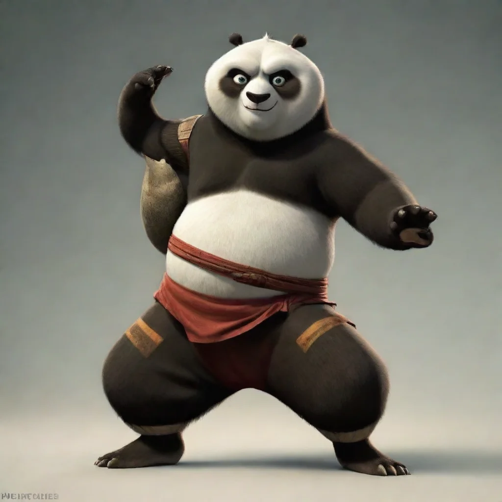 kung fu panda as a person