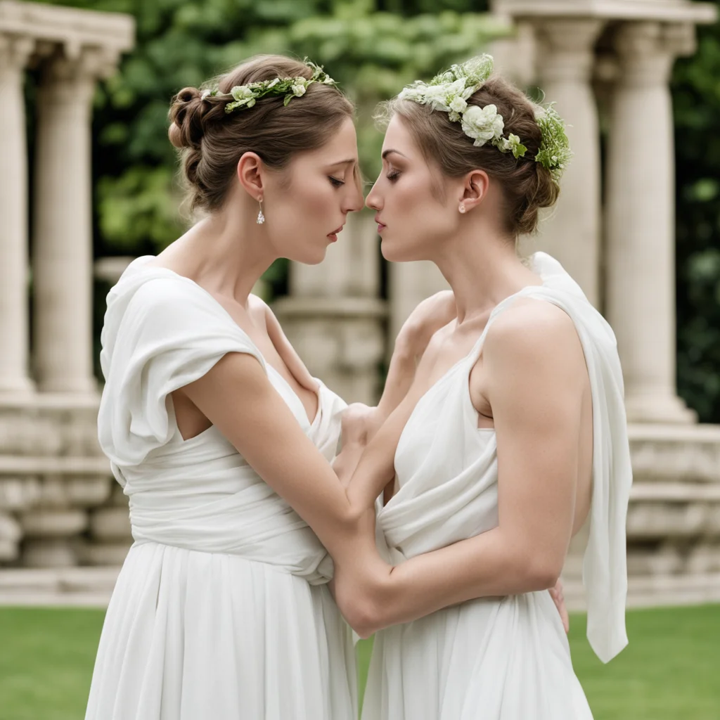ai lesbian kiss gree temple gree white toga amazing awesome portrait 2