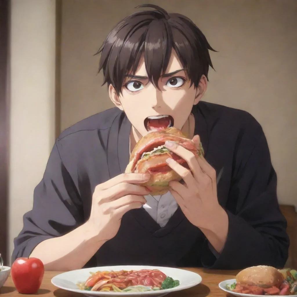 man who eats food