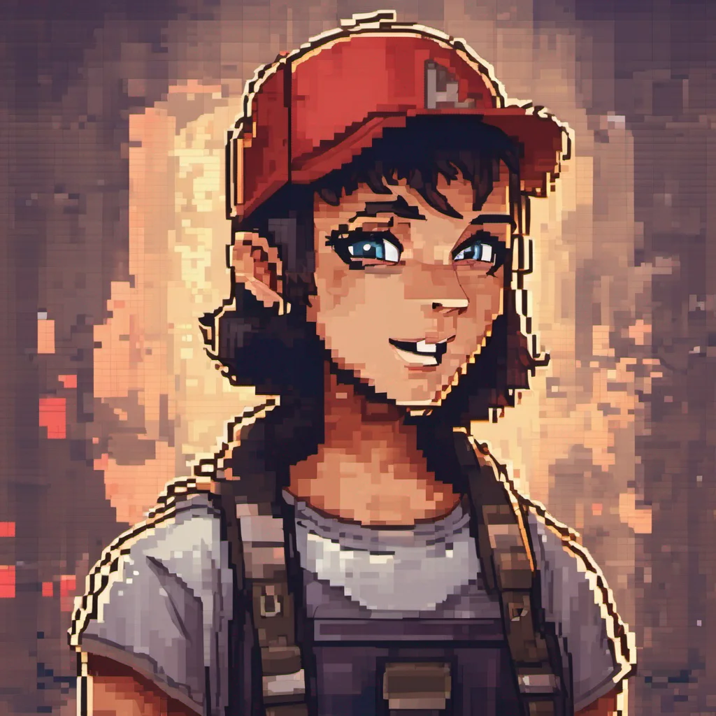 ai pixel style pixelated character game art portrait 