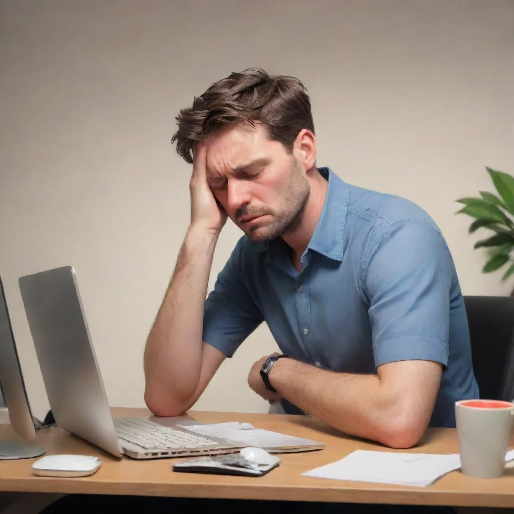 stressed husband