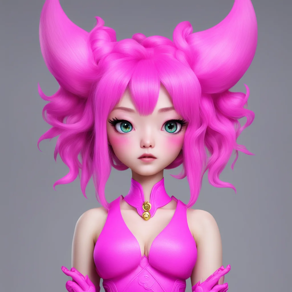ai tata mei tata mei hello i am tata mei a deity who lives in the realm of aishen qiaokeliing i have pink hair and hair antennae i am a very fun and exciting deity amazing awesome portrait 2