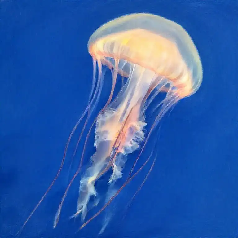 A Stinging Jellyfish By Grant